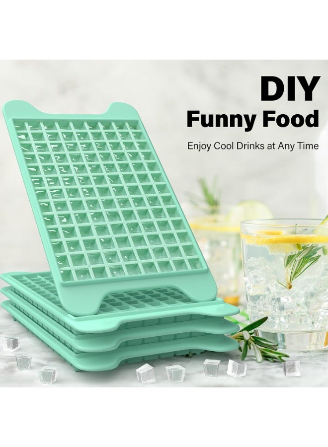Mini Ice Cube Tray for Freezer: Small Ice Trays for Freezer with Bin - 135×4PCS Easy Release Nugget Ice Tray - Crushed Ice Tray with Ice Container - Image 4